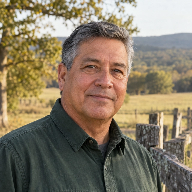 Illustrative portrait of Earl Mendoza, an adult male character